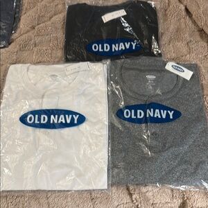 Old Navy Henley Shirt Set - Black, White, Gray XL BNWT 3 for $20